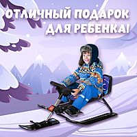 Снегокат растущий Snow Cat Космонавт со спинкой
