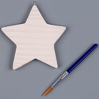 Елочное украшение под раскраску "Звезда", с подвесом   10098797
