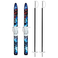 Комплект лыжный детский: лыжи 75 см, палки 75 см