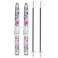 Комплект лыжный детский: лыжи 75 см, палки 75 см