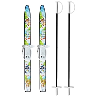 Комплект лыжный детский: лыжи 75 см, палки 75 см