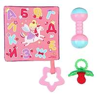 Набор игрушек для девочек "Давай играть", 3 предмета