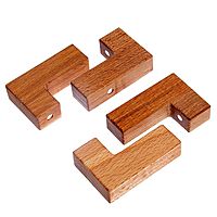 Магнитная головоломка по системе раннего развития Никитина, 4 детали