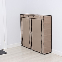 Полка для обуви с чехлом, двойная, 6 уровней, 118х30х108 см