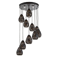 Каскад "Виерро" 10LED+3LED 79Вт ПДУ черный 40х40х200см