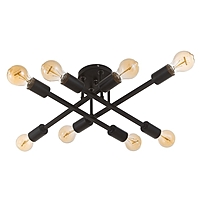 Люстра "Аднес" 8хЕ27 40Вт черный