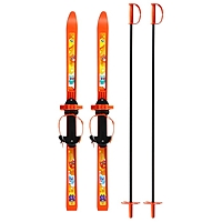 Комплект лыжный детский: лыжи 100 см, палки 100 см