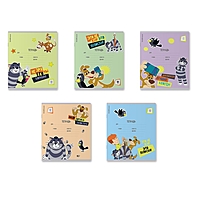 Тетрадь 12 листов в клетку ErichKrause "Простоквашино", обложка мелованный картон, блок офсет 100%, МИКС