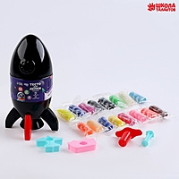 Тесто для лепки "Ракета" 15 цветов по 5 гр, 2 формы, пресс