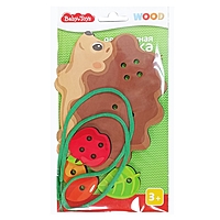 Шнуровка деревянная "Ежик" Baby Toys