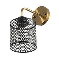 Бра "Вайна" Е27 40Вт черный 13х12х16см