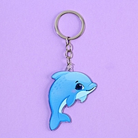Брелок "Дельфин", 3,5 х 10 см