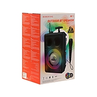 Портативная колонка Borofone BP9, 2200 мАч, BT5.0, TWS, TF card, USB, AUX, FM-радио, чёрная   960397