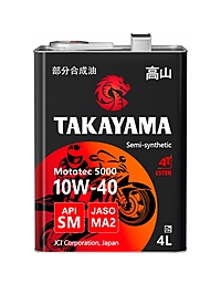 Масло моторное Takayama Mototec 5000 10W-40 4T Ester 4 л п/синт.