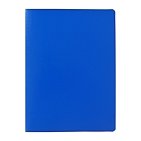 Папка с 20 вкладышами А5, 500 мкм, Calligrata, текстура "песок", синяя