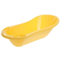 Ванна детская с клапаном для слива воды, цвет жёлтый