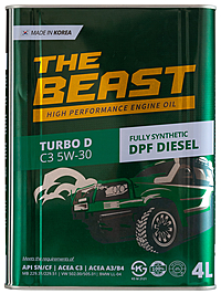 Масло моторное THE BEAST Turbo D C3 5W-30 4 л синт.