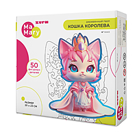 Пазл фигурный Кошка королева деревянный 50 элементов