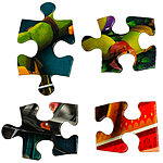 Пазл Отважные черепашки 160 элементов