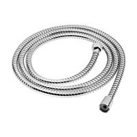 Душевой шланг ZEIN Z51PS, 200 см, цинковые гайки 1/2", пластиковая втулка, нерж. сталь, хром, Имп/Имп