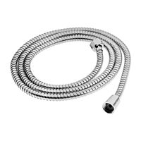 Душевой шланг ZEIN Z50PS, 200 см, цинковые гайки 1/2", пластиковая втулка, нержавеющая сталь, Имп/Имп