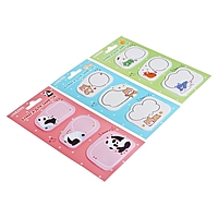 Блок с липким краем 55 х 55 мм, фигурный, deVENTE Shiba, Panda, Bear, 3 цветов х 20 листов, МИКС