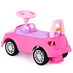 Каталка-автомобиль SuperCar №3 со звуком розовая 84491