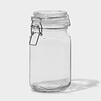 Банка для сыпучих продуктов 900 мл "Прозрачная"