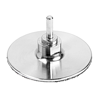 Насадка с липучкой для дрели и УШМ ТУНДРА, тонкий алюминиевый диск, М14, с адаптером, 100 мм   97182