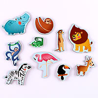 Обучающая доска с липучками «Где чей домик. Африка»