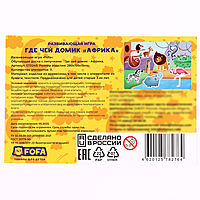 Обучающая доска с липучками «Где чей домик. Африка»