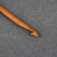Крючок для вязания бамбуковый, d=7мм, 15см
