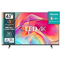 Телевизор Hisense 43E7KQ, 43", 3840x2160, DVB-T2/C/S2, HDMI 3, USB 2, Smart TV, чёрный