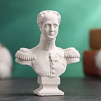 Бюст "Император Александр I" белый