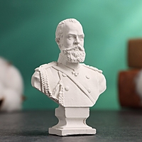 Бюст "Император Александр III" белый