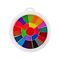 Краски пальчиковые, на водной основе, с губкой, 25 цветов