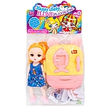 Кукла-малышка с холодильником и набором продуктов 600-64