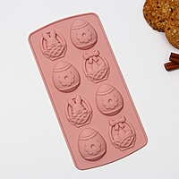 Силиконовая форма для выпечки "Пасхальная композиция", 10.6 х 20.7 см