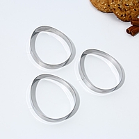 Набор форм для вырезания печенья "Яйца",  4.5 х 6.5 х 1.3 см