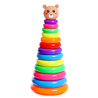 Пирамидка "Мишутка", 13 колец