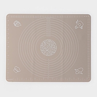 Коврик с разлиновкой "Капучино" 50х40 см, цвет бежевый