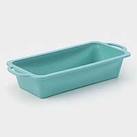 Форма для выпечки "Хлеб" 31,5х14х6,5 см, цвет бирюзовый