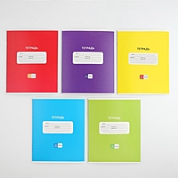 Тетрадь 12 листов в клетку "Яркая обложка", обложка мелованный картон, блок №1, 5 видов МИКС   10175