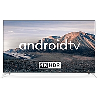 Телевизор QLED Hyundai 75" H-LED75QBU7500 Android TV Frameless черный/серебристый 4K Ultra