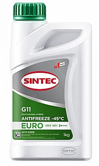 Антифриз Sintec Euro G11 -45 1 кг зеленый 990555