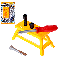 Набор инструментов "Плотник", 7 элементов, цвет МИКС