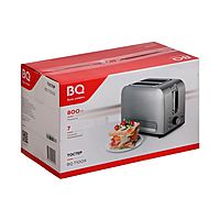 Тостер BQ T1009, 800 Вт, 7 режимов прожарки, 2 тоста, разморозка, серебристый