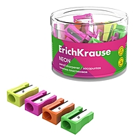 Точилка 1 отверстие ErichKrause "EasySharp" Neon, пластиковая, МИКС