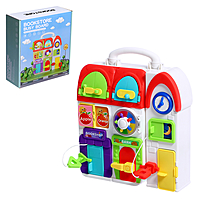 Развивающая игрушка детская "Бизиборд. Мишкин домик"