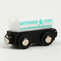 Детская машинка "Водовоз" совместим с набором Ж/Д транспорт 9х3,3х4,6 см